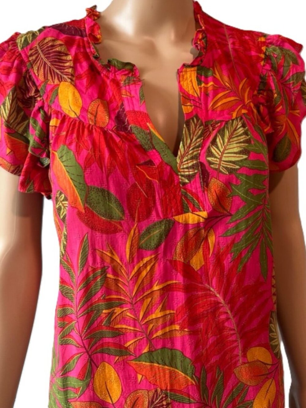 Rose+Olive Tropical Blouse Women's Large